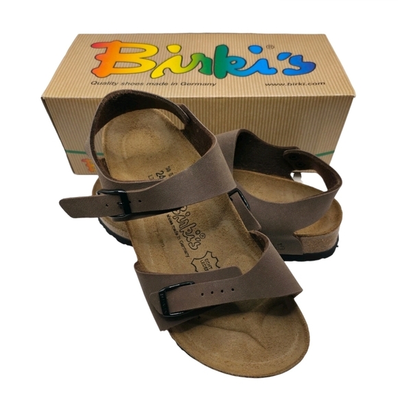 Birkenstock Shoes - Vintage Birkenstock Birkis Montego Clog Sandal Brown Strap Boho